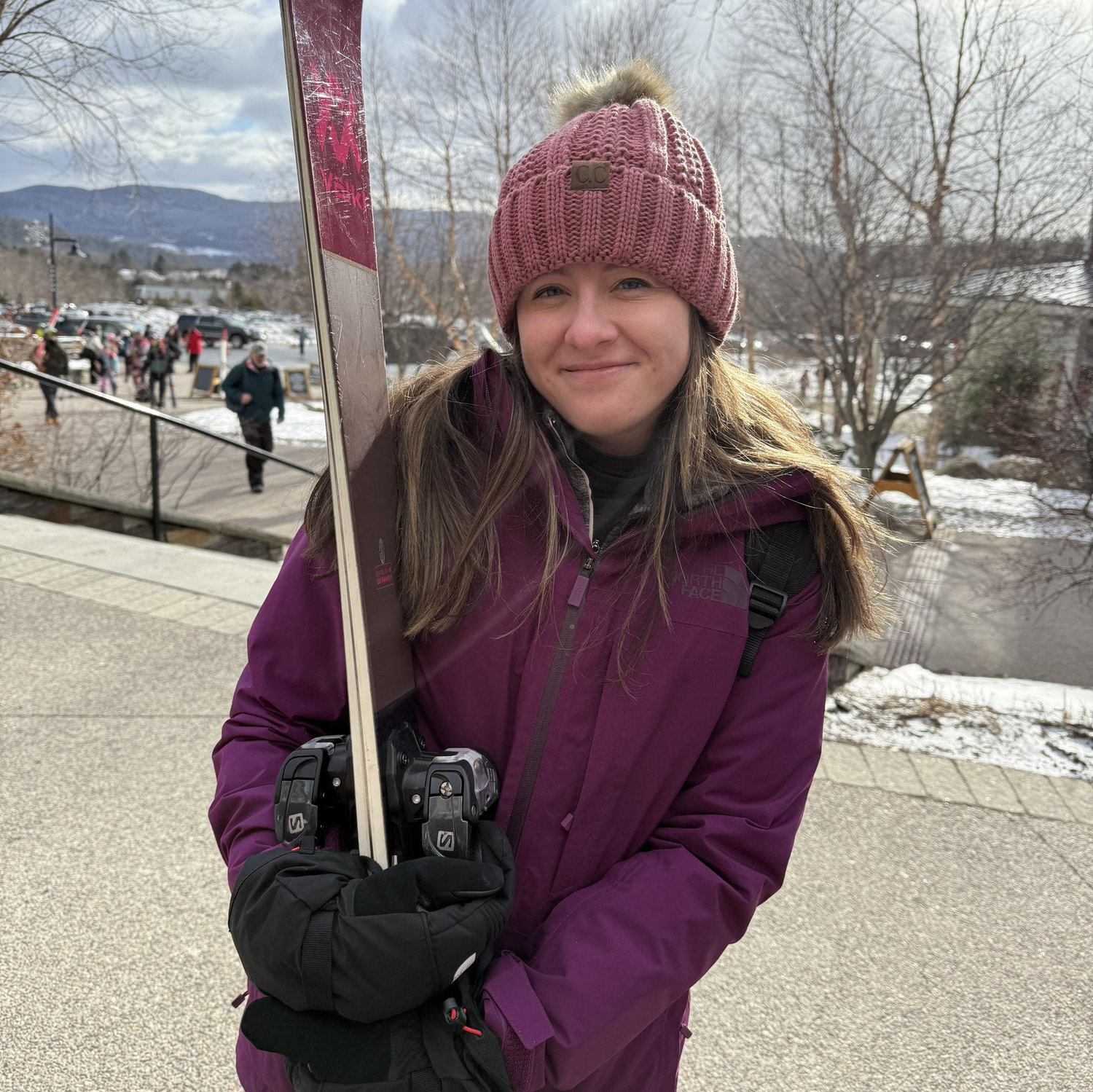Sugarbush, VT one hour before being proposed to!
