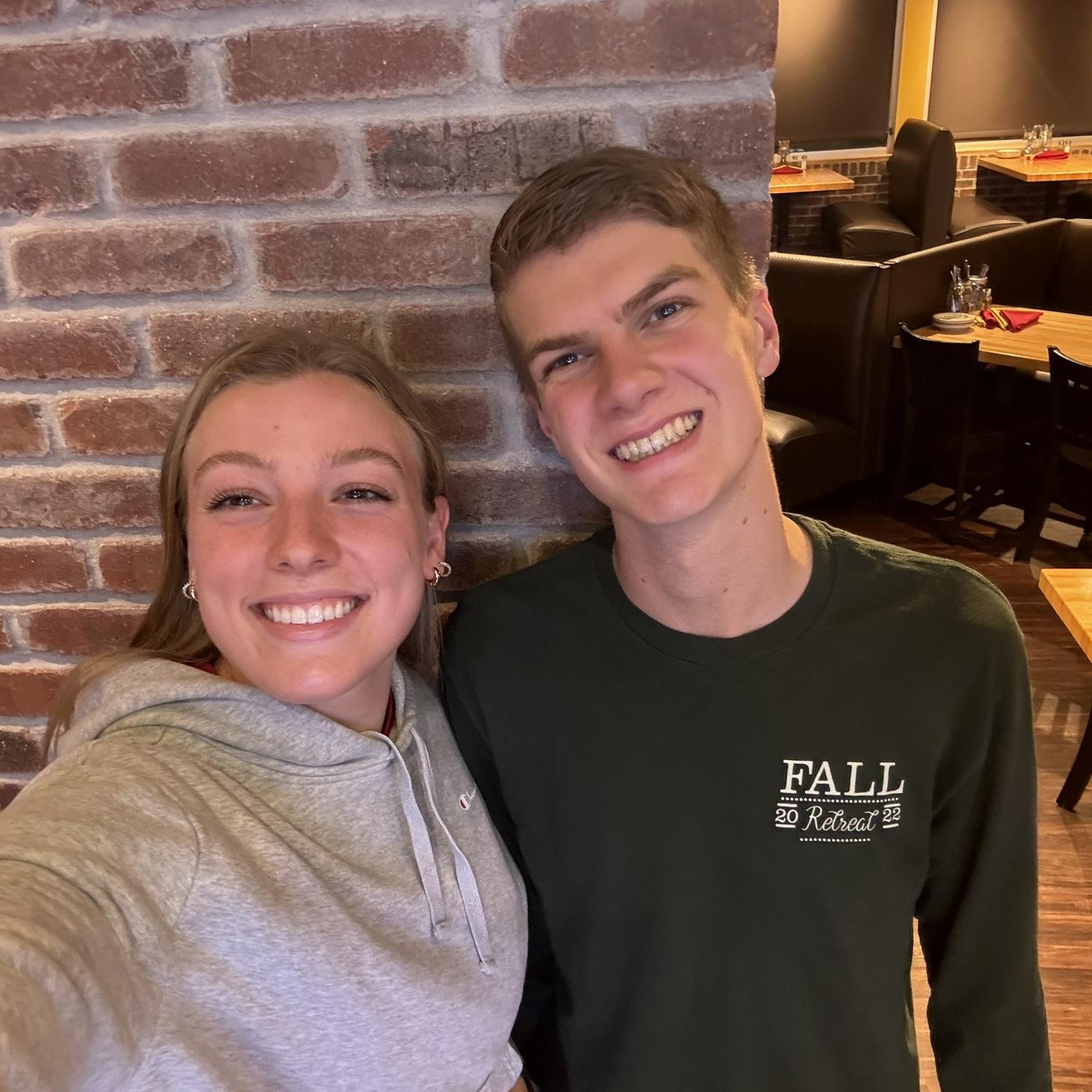 Our first photo together taken on our first dinner date at the ‘Red Crouton’ (aka Crushed Red). Hayley still refuses to call it the right name :)
