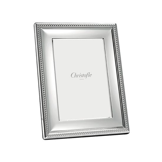 Christofle Silver Plated Picture Frame perles