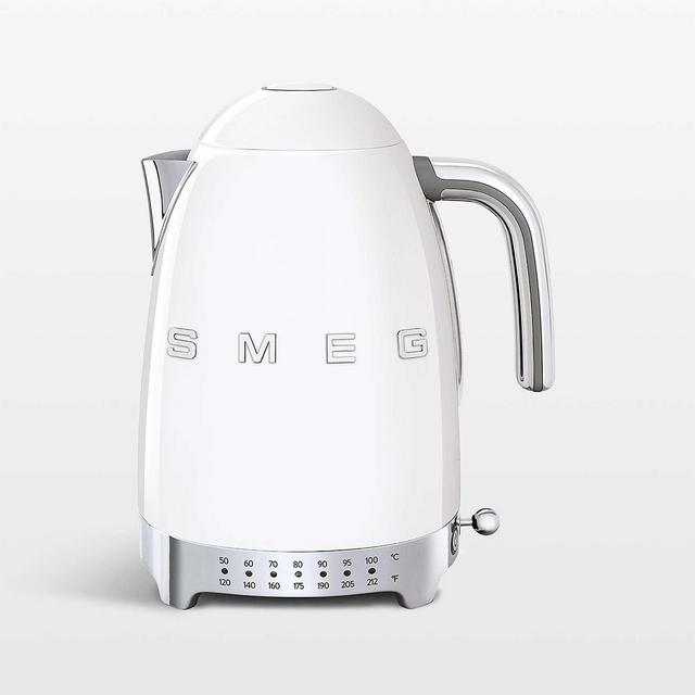 Smeg White Variable Temperature Electric Kettle