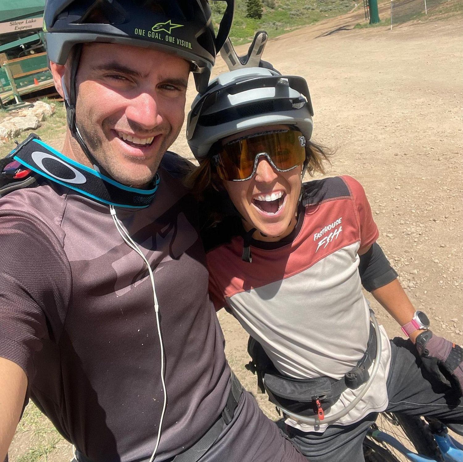Love a good downhill day on bikes!