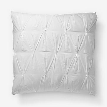 Organic Pintuck Euro Sham (White) from West Elm
