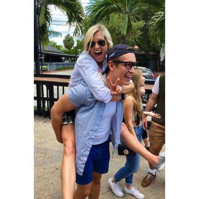 Having fun at a 90s themed birthday party as Britney and Squints!