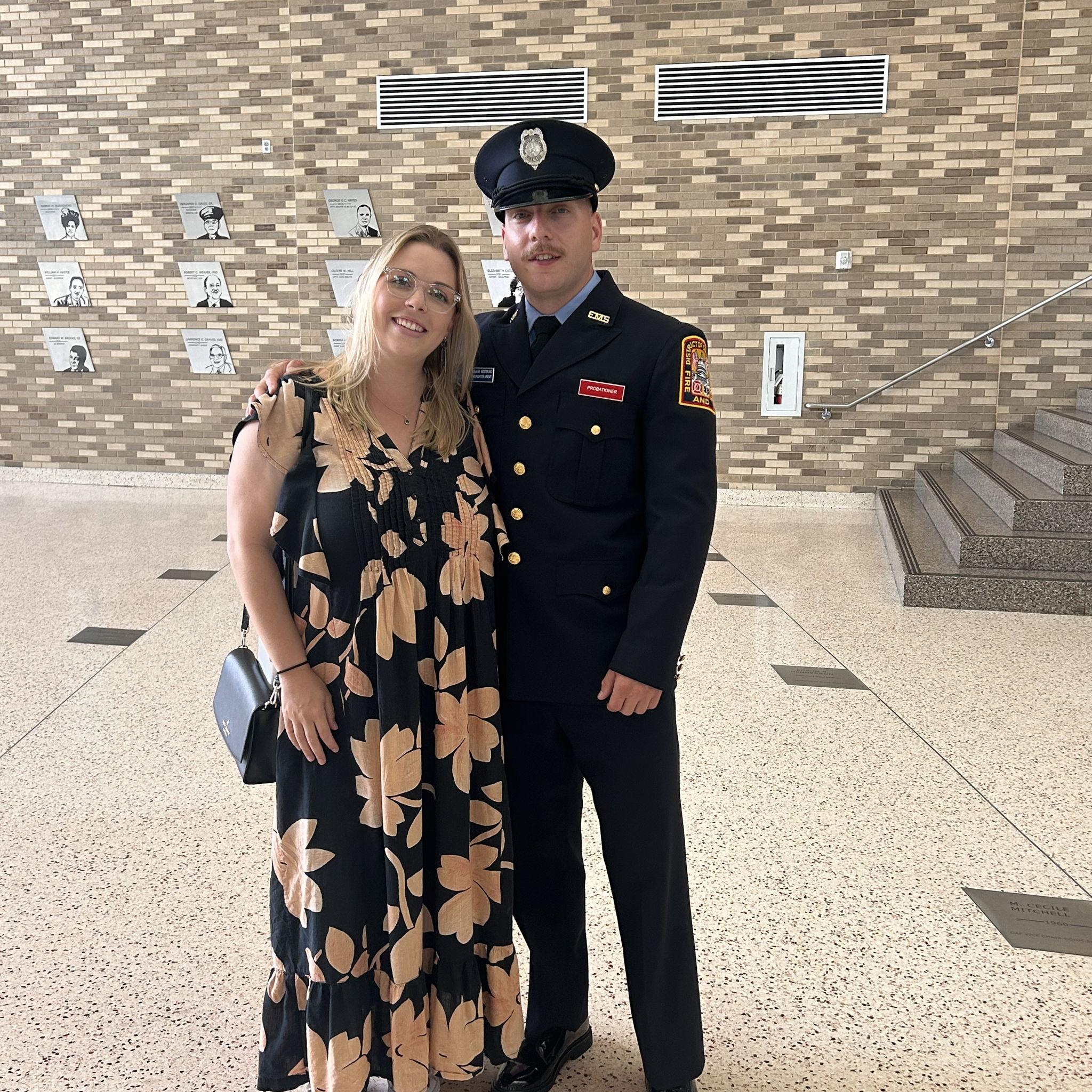 Jonah graduated from the fire academy in DC!