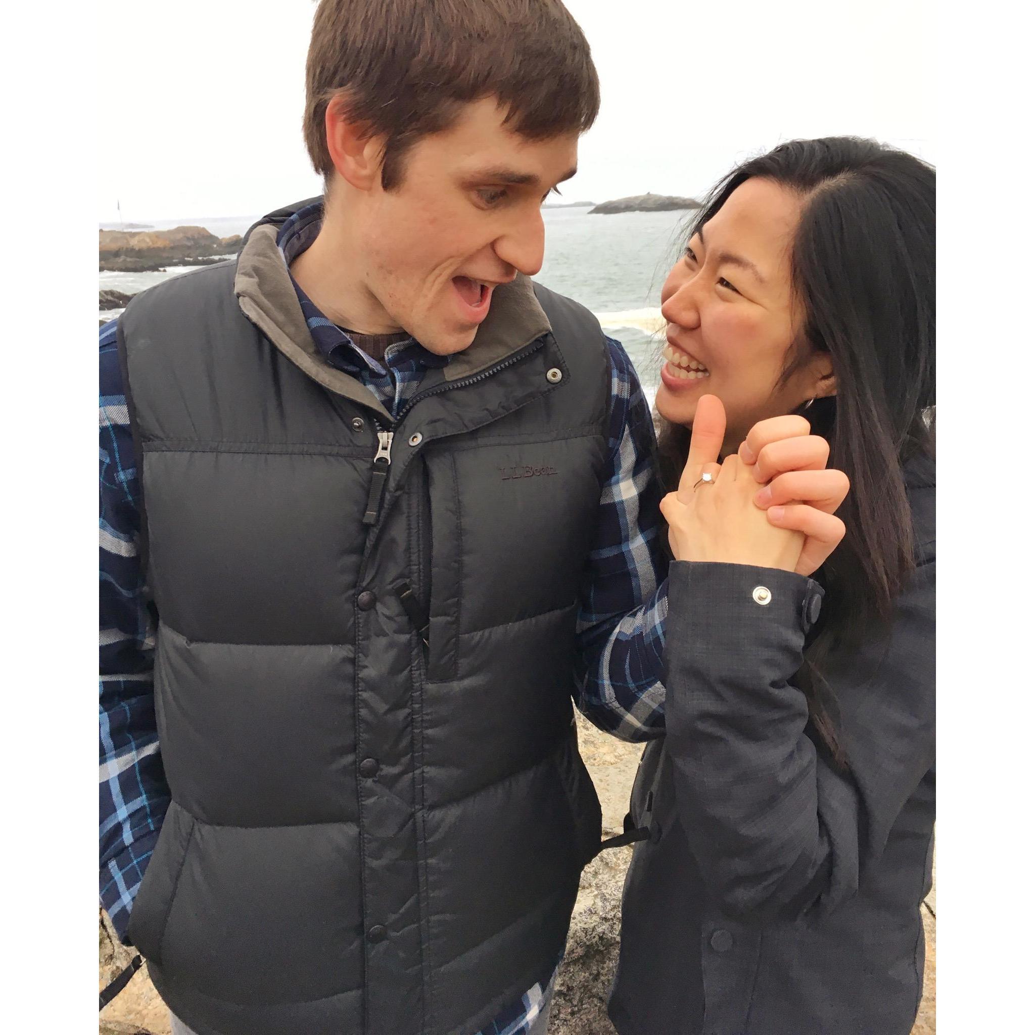 Marblehead, MA. Right after Jon proposed!