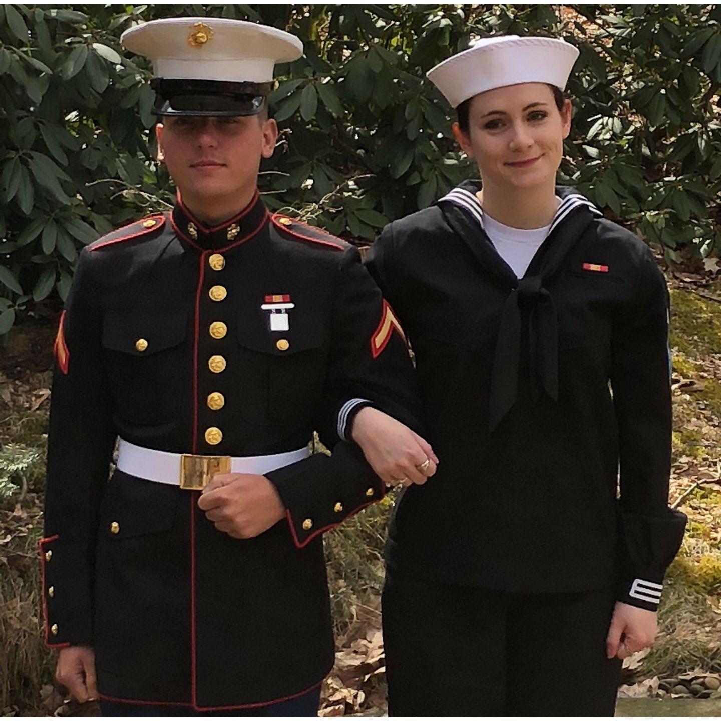 After 8 months of separation due to military basic trainings, we were finally back together!