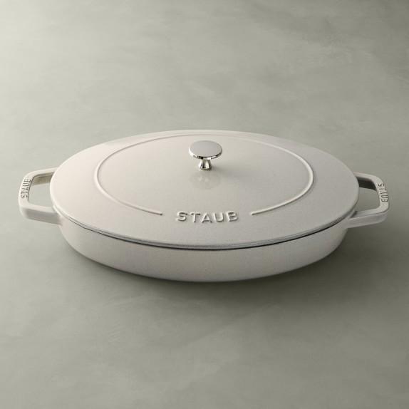 Staub Cast-Iron Oval Gratin with Lid, 12 1/2", Kohiki