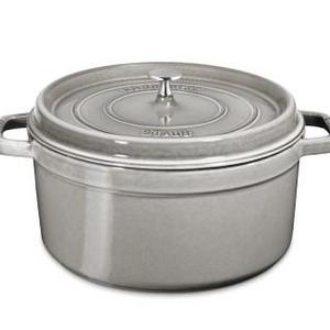 Staub Cast-Iron Round Cocotte, 5 1/2-Qt., Graphite
