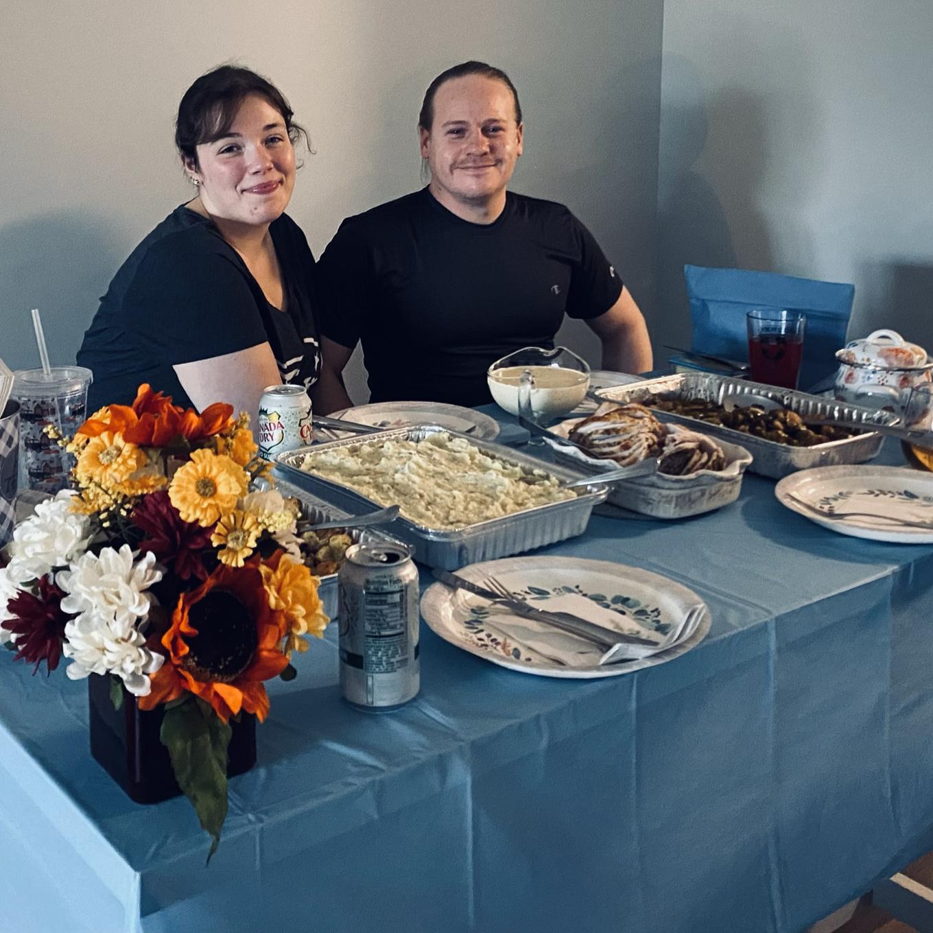 Our first Thanksgiving in our first apartment!