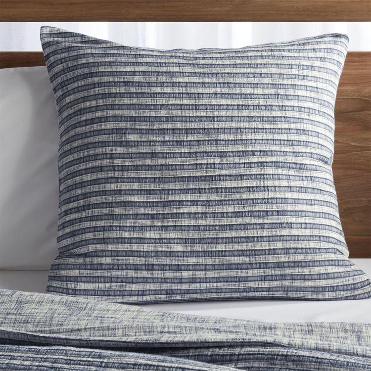 Crate And Barrel Zoli Muslin Euro Pillow Sham Zola