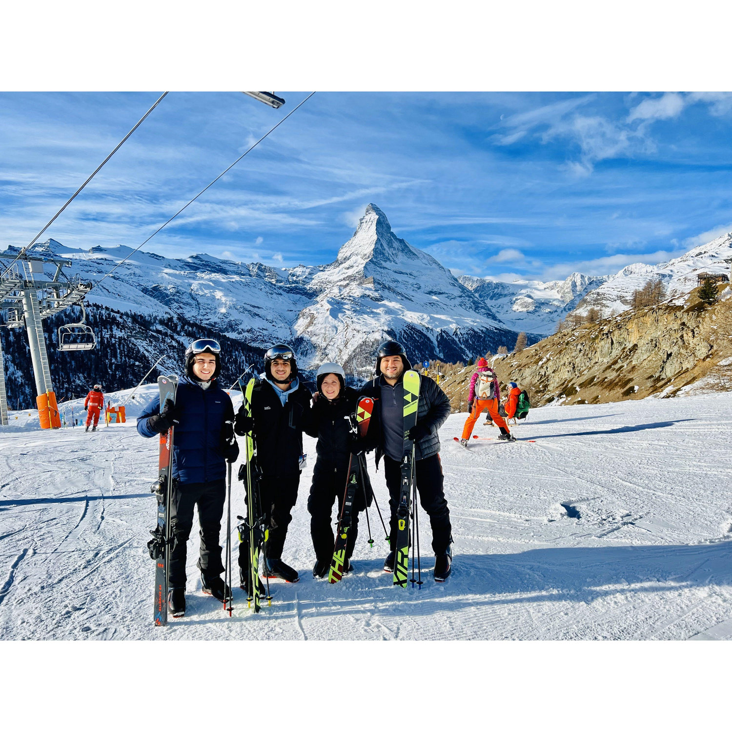 Skiing in Zermatt, Switzerland