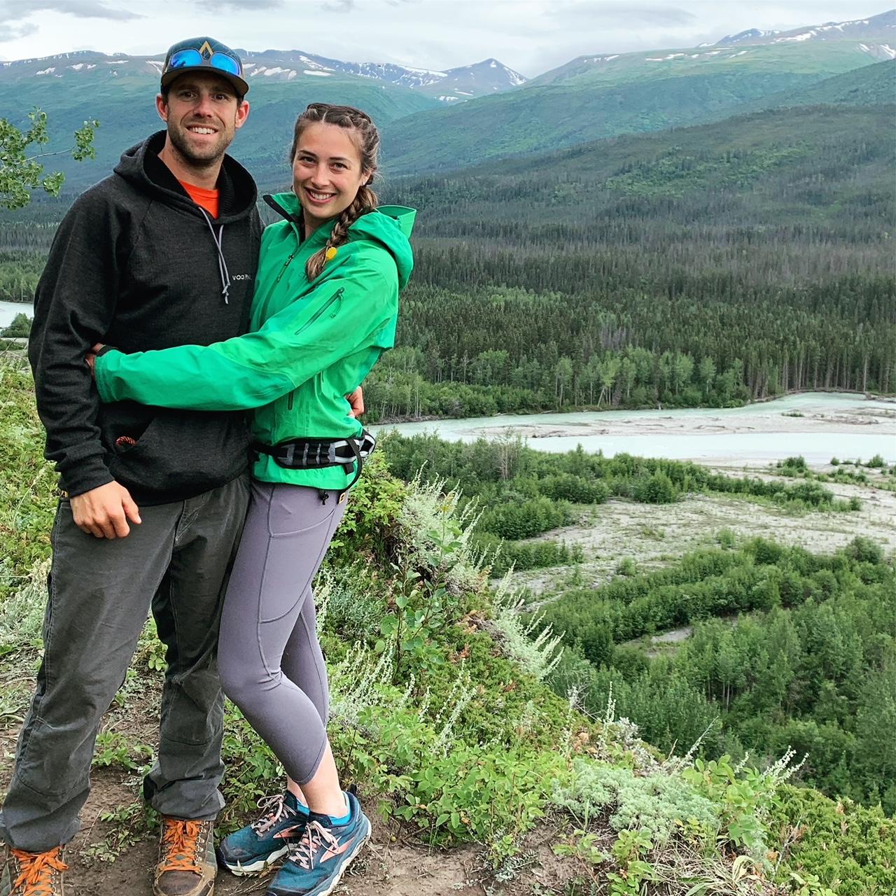 Overlook of the Tonsina River, in Alaska