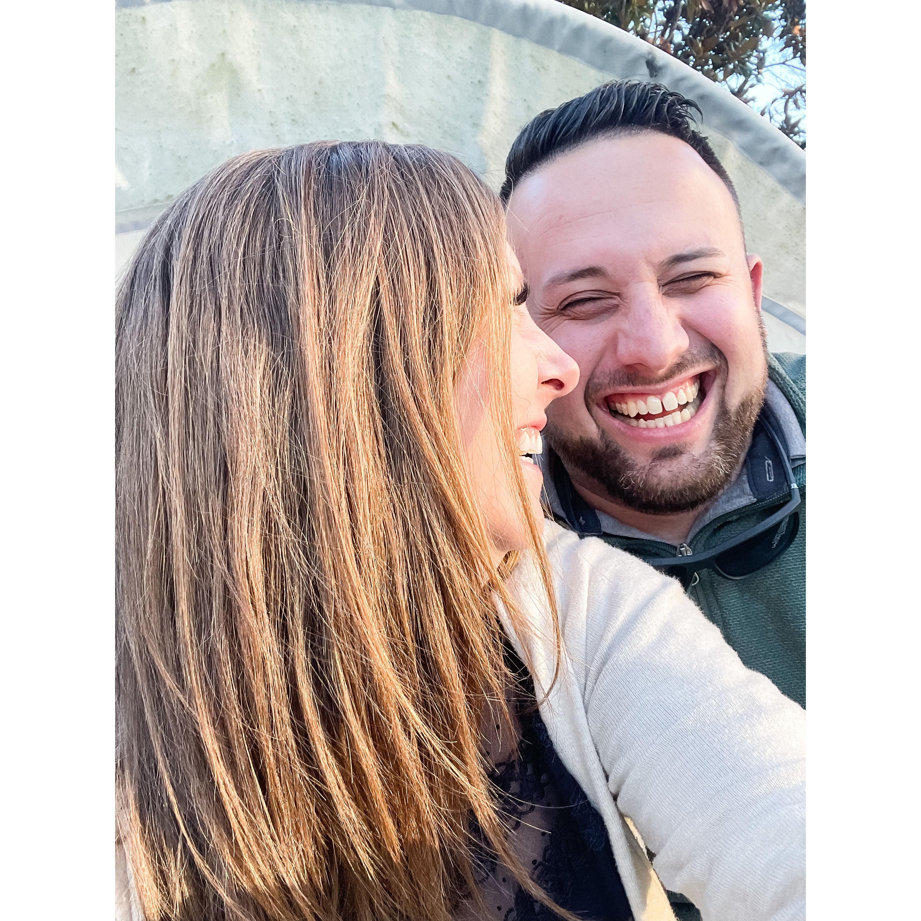 Laughing our way through Charleston on a SOWBO venue scope trip in 2022.