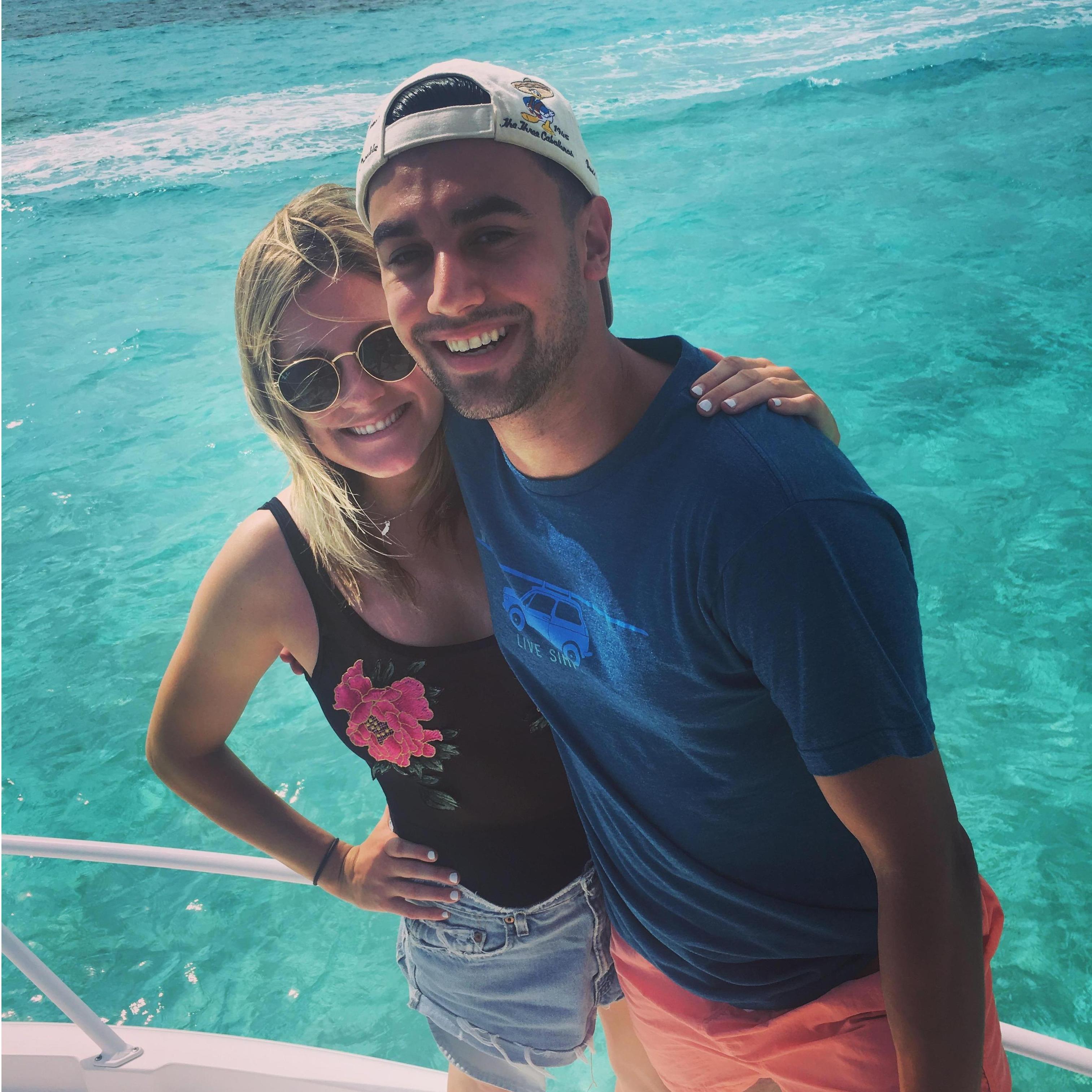 Cayman Islands celebrating Dad's retirement!
