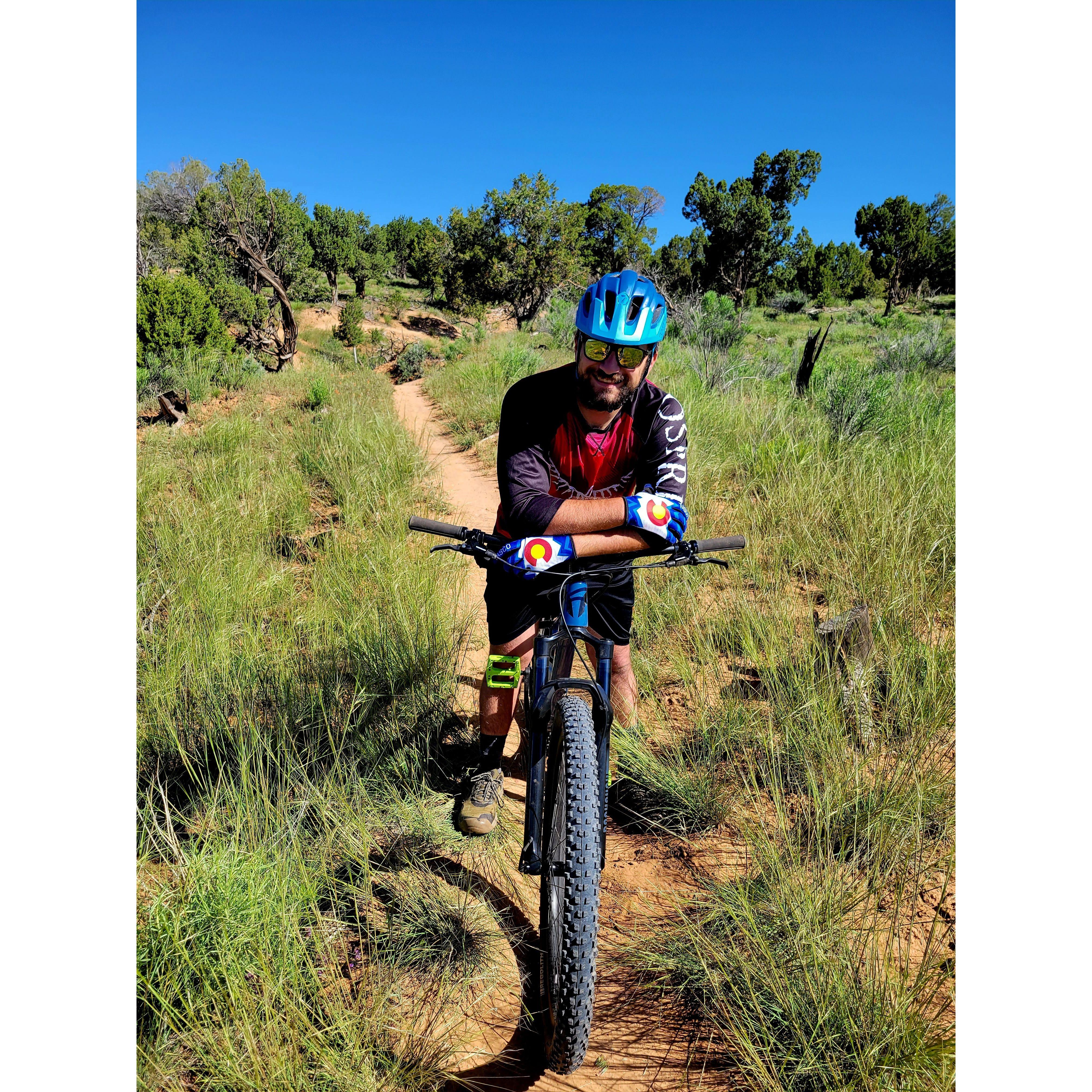 Mountain biking at middle Phil's World!