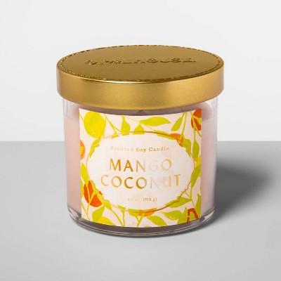 4.1oz Glass Jar Candle Mango Coconut - Opalhouse&#8482;