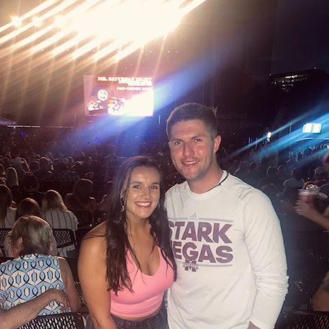 First concert together in Raleigh for Sean's Birthday.