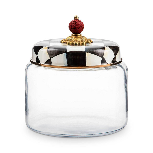 Mackenzie-Childs Courtly Check Kitchen Canister