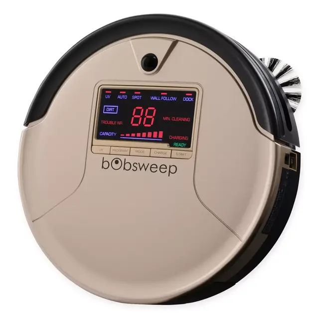 bObsweep PetHair Robotic Vacuum Cleaner and Mop in Champagne