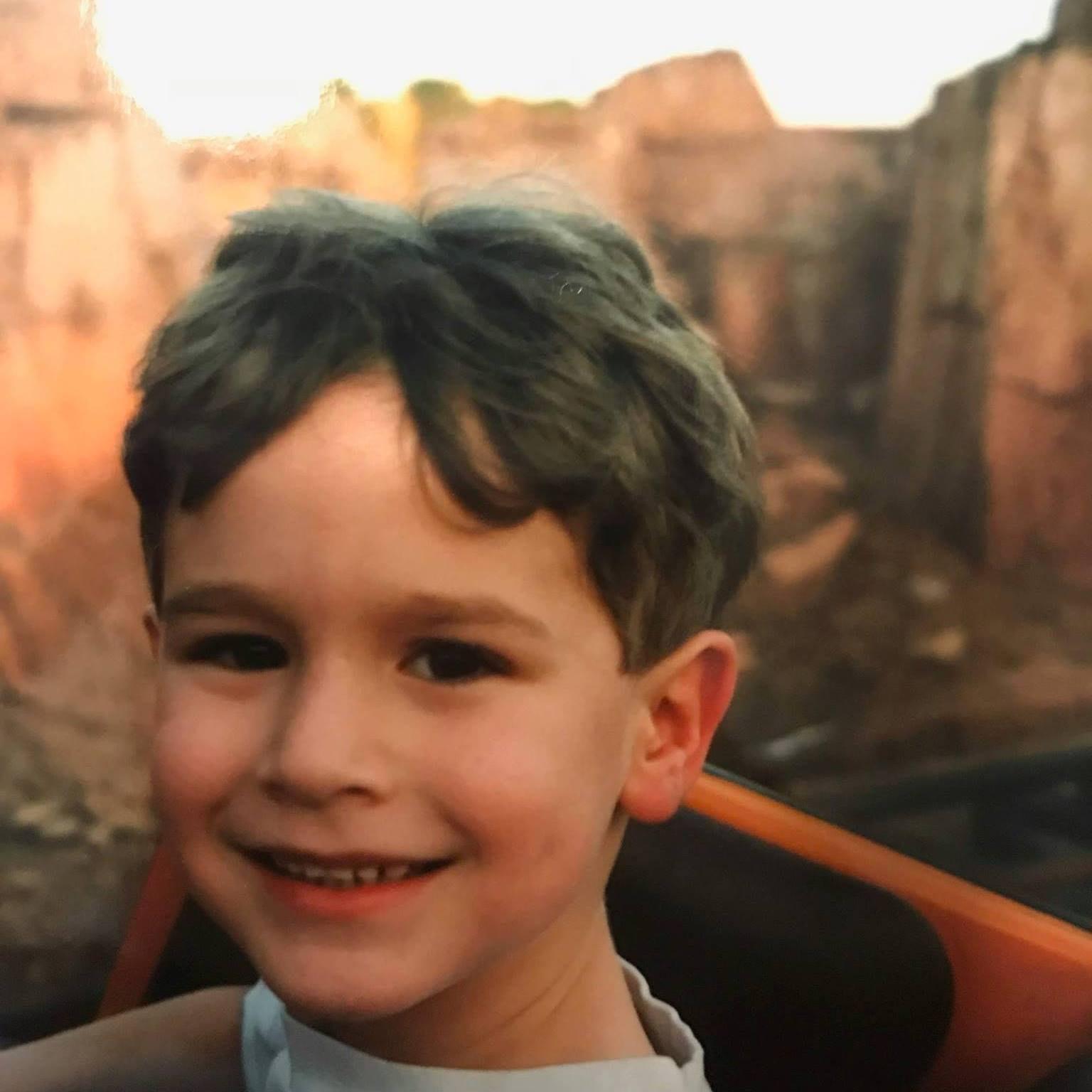 The groom, circa age 3