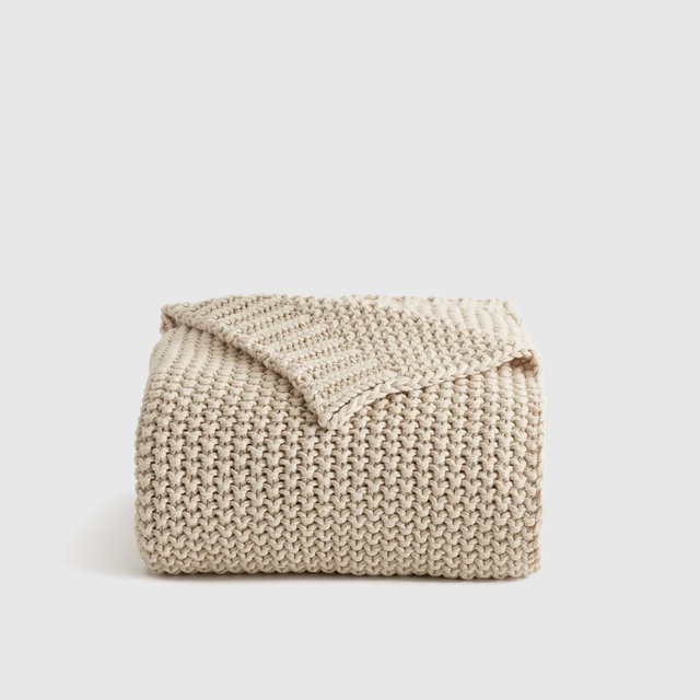 Cotton Fisherman Throw - Natural