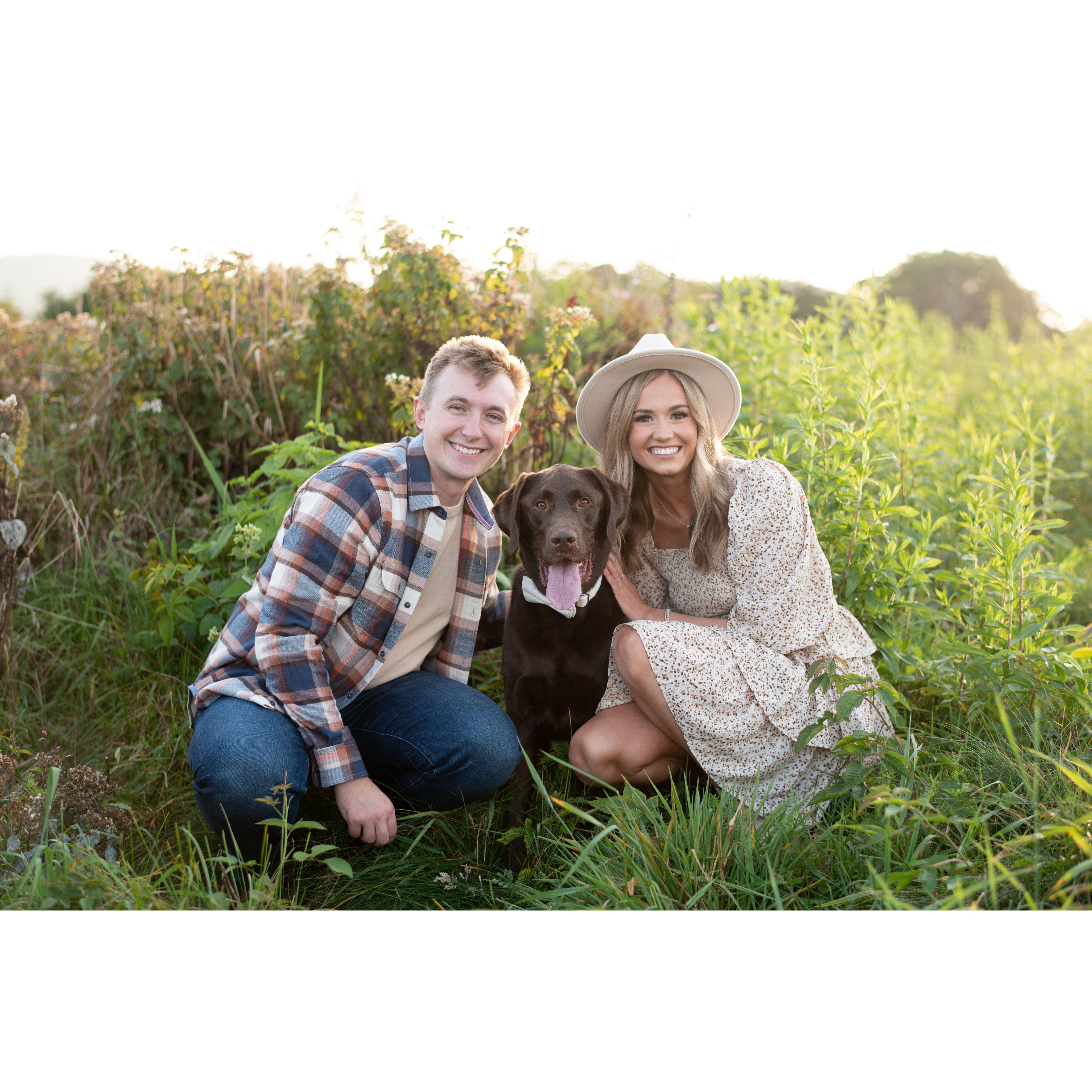 Engagement photoshoot in the Smoky Mountains