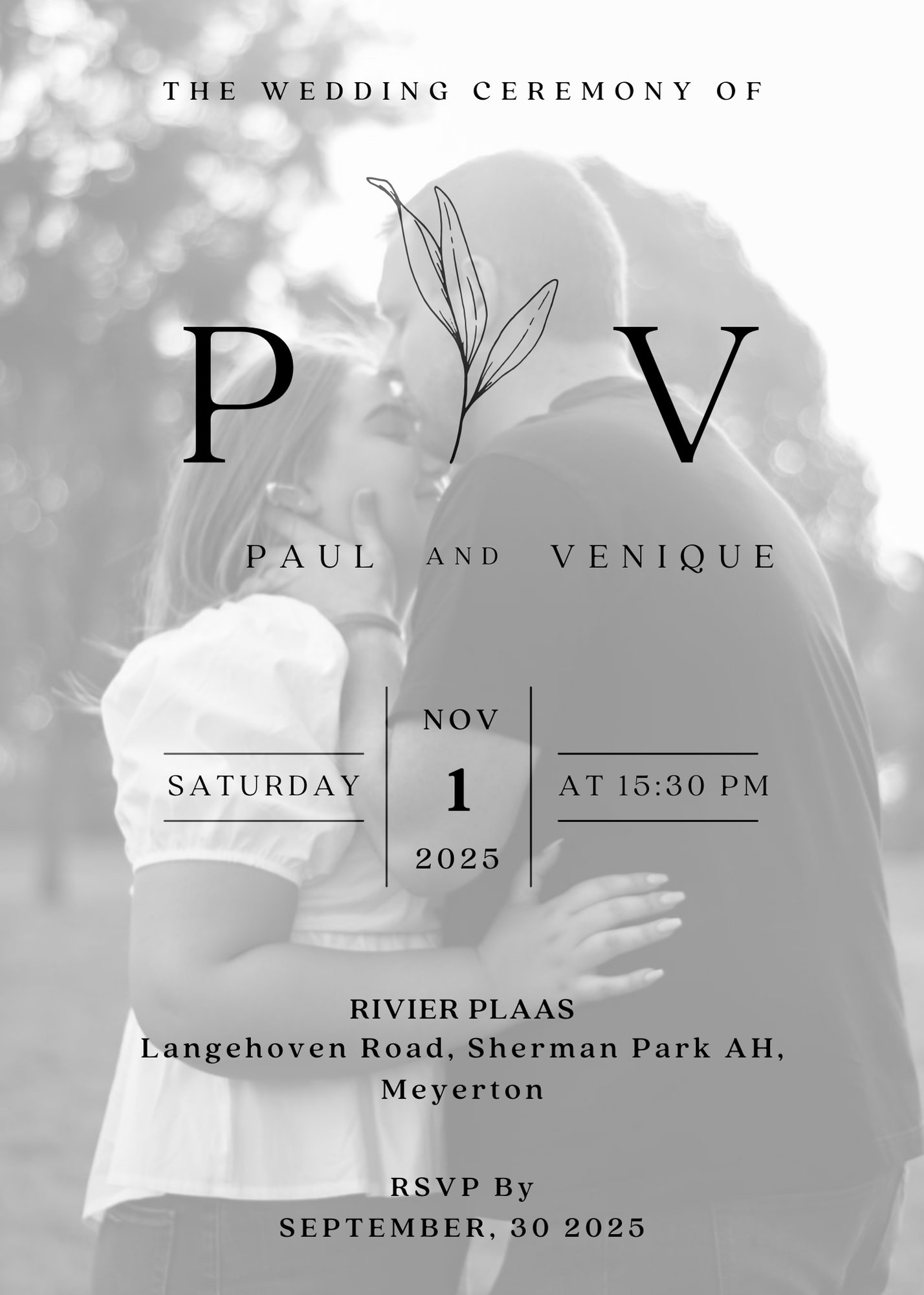 The Wedding Website of Venique Cronje and Paul Scholtz