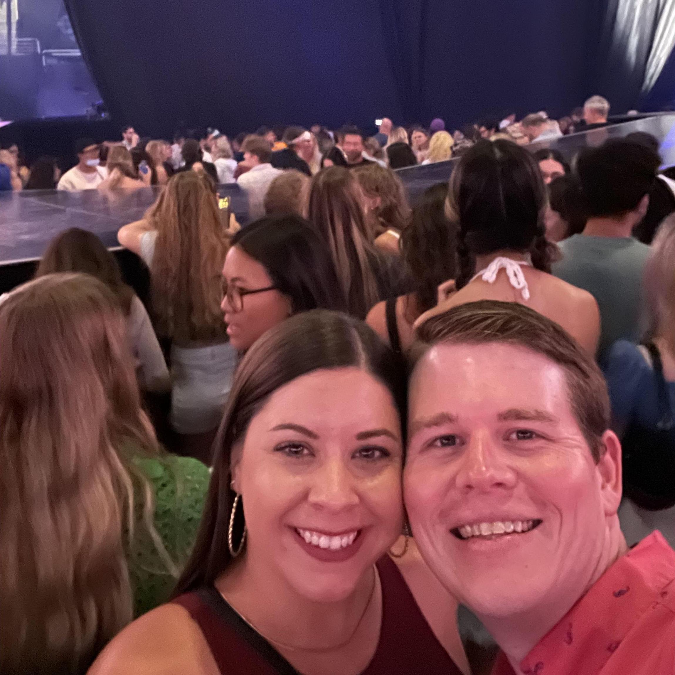 When we got to see the Lumineers for the third time in one year! We were so close to the stage.