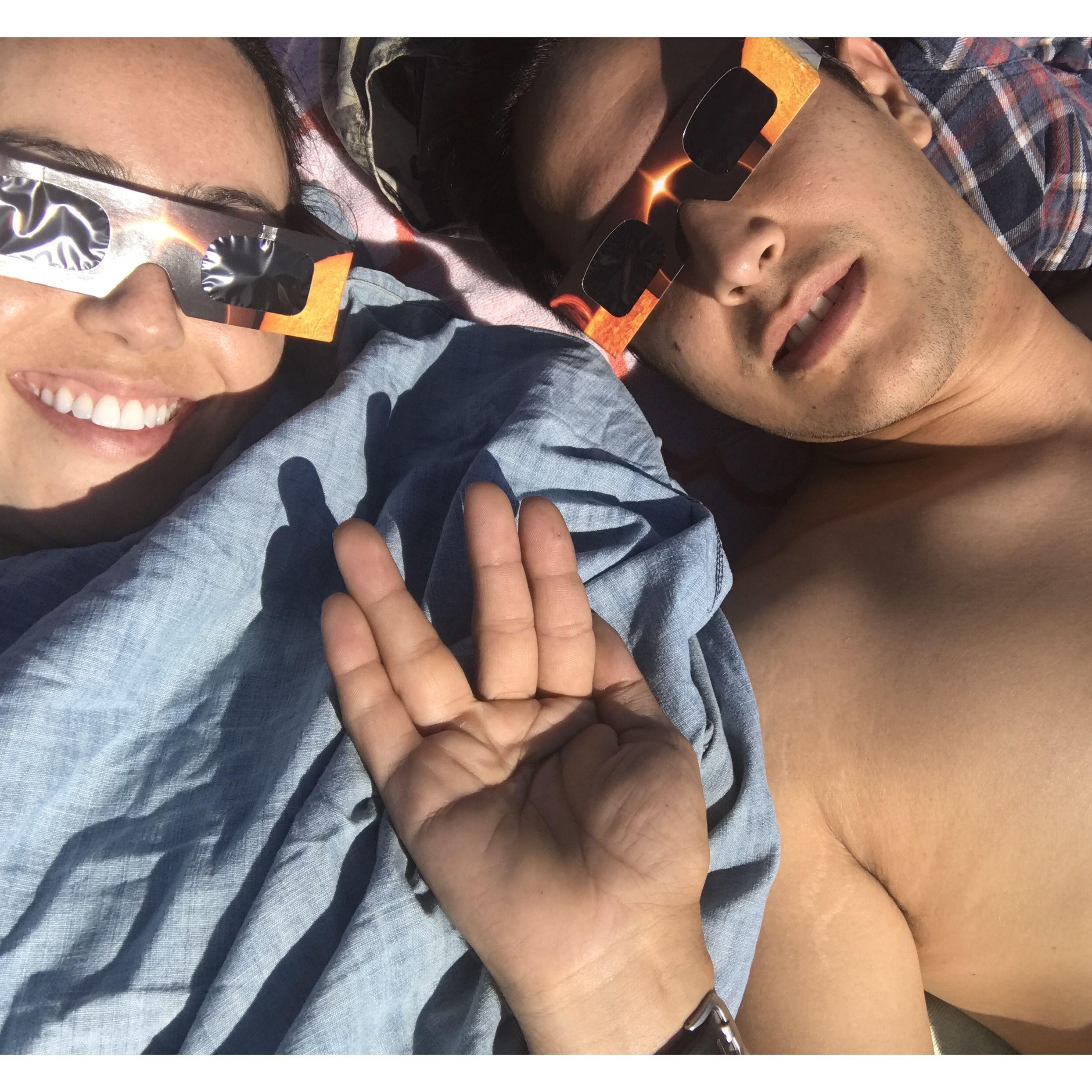 Idaho Falls, ID. Our first total solar eclipse experience. August 21, 2017.