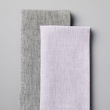 Belgian Flax Linen Melange Napkins (Set of 4) - Lilac