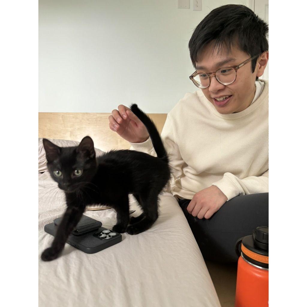 Bryan's first kitten!