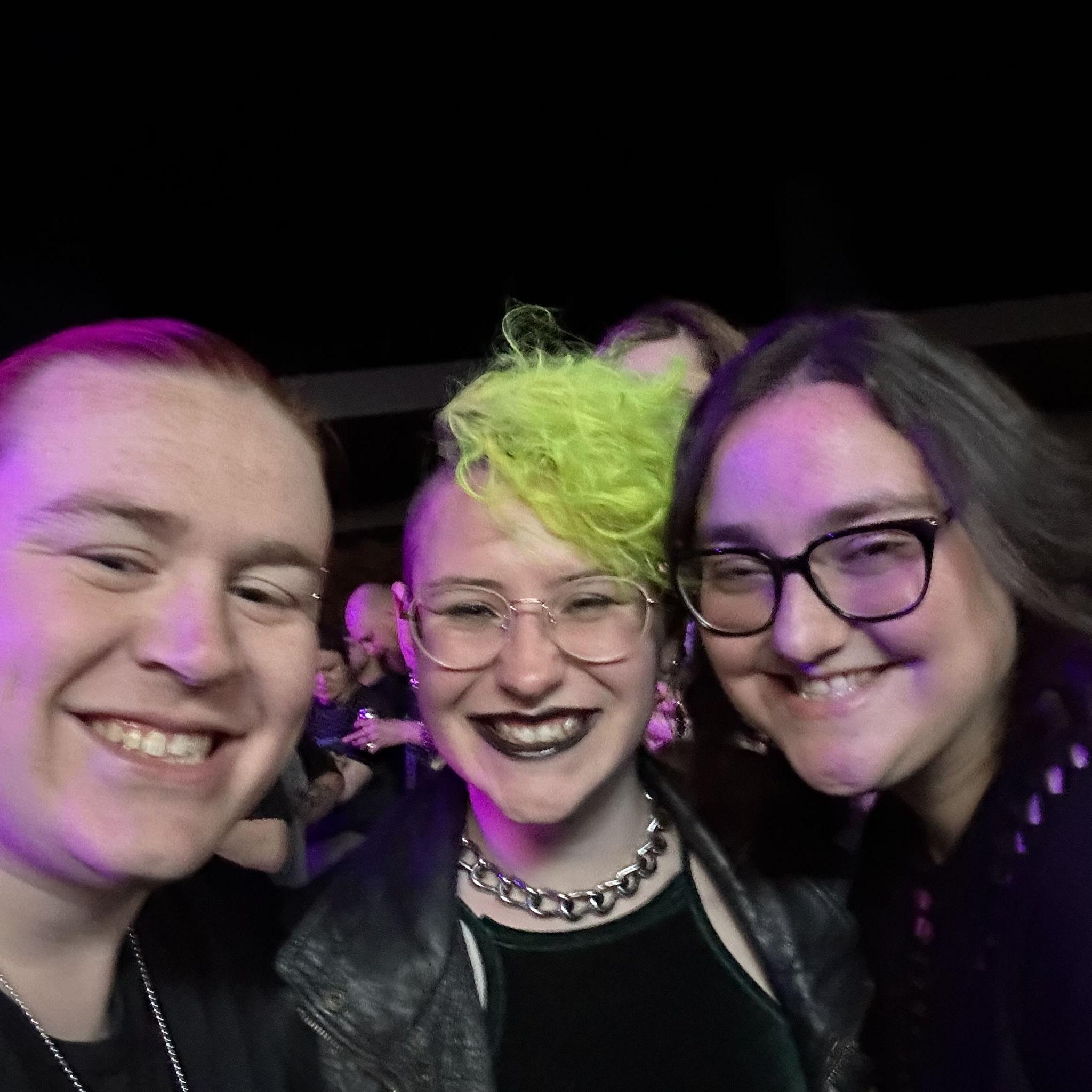 At a punk show with our friend Sarah is the perfect way to spend an evening! I believe this was at the Amsterdam, seeing Laura Jane Grace just this spring.