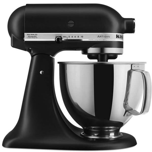 Matte Black KitchenAid® Artisan Stand Mixer, 5-Qt.