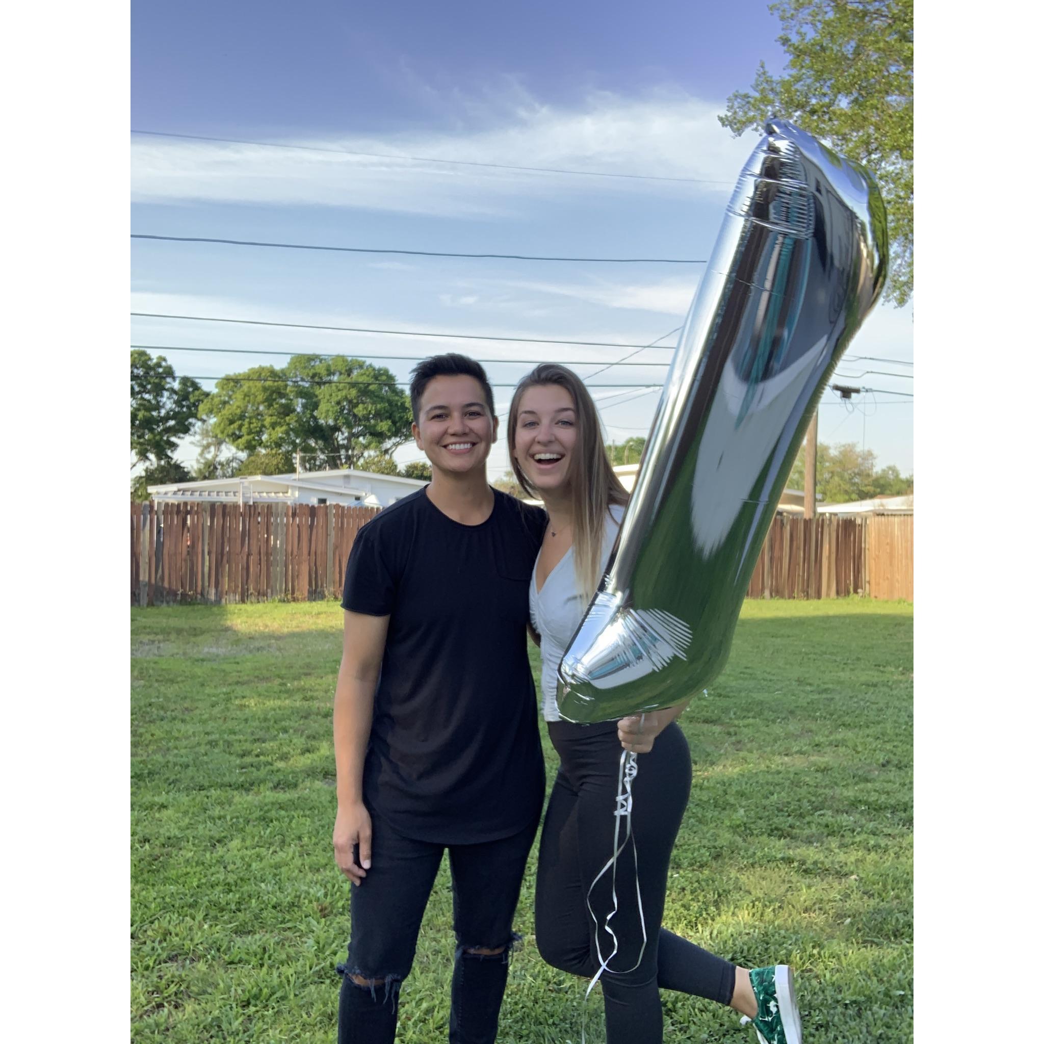 Our 1 year anniversary!