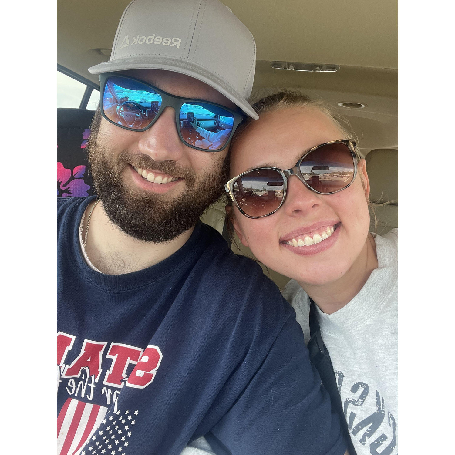 The first visit to Louisiana as an official couple!