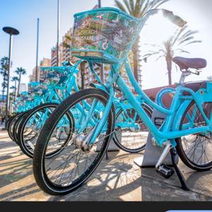 Beach bike rentals and Balboa Arcade day