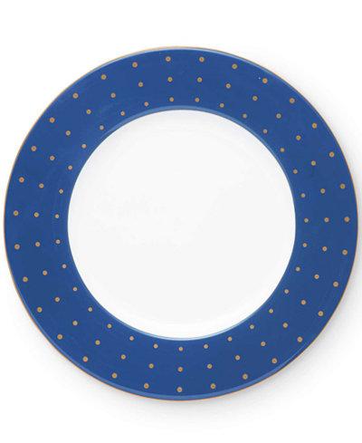 kate spade Library Lane Navy 9" Accent Plate