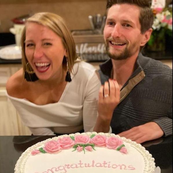 Celebrating our engagement with family & friends when we got home! Special thank you to Megan's Aunt Lori & Uncle Steve for providing the "venue" for the night. #HenslerHouseRules