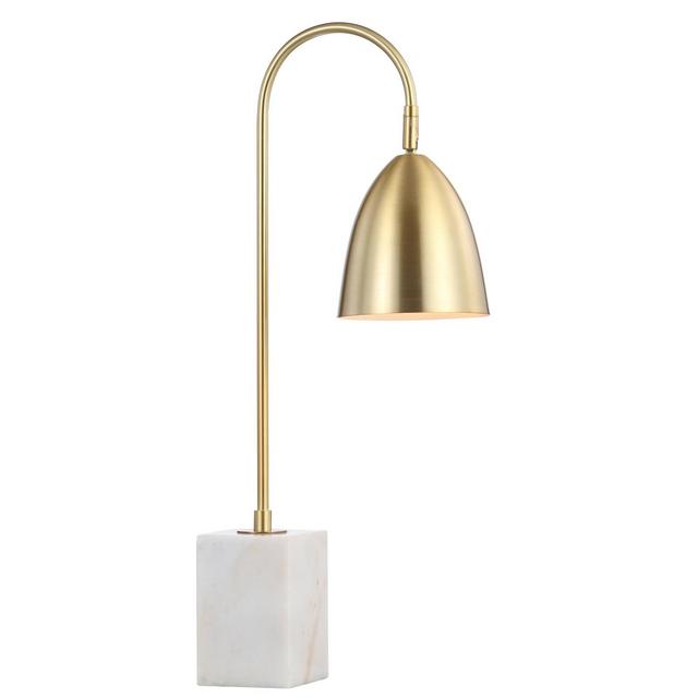26" Metal Ana Arched Table Lamp (Includes LED Light Bulb)Gold - JONATHAN Y