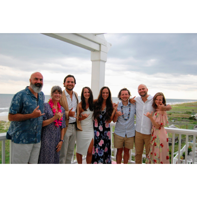 Sam and Laura's first wedding, and family vacation at Carolina Beach, summer of 2020.