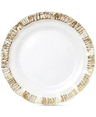 Rufolo Glass Gold Collection Service Plate/Charger