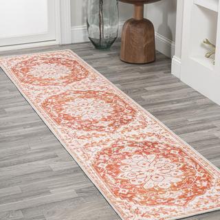 Asa Ornate Medallion Washable Runner Rug