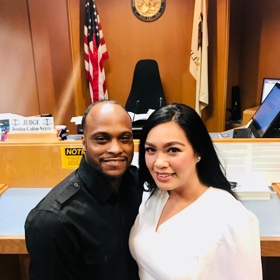 2019: We officially tied the knot at the courthouse!