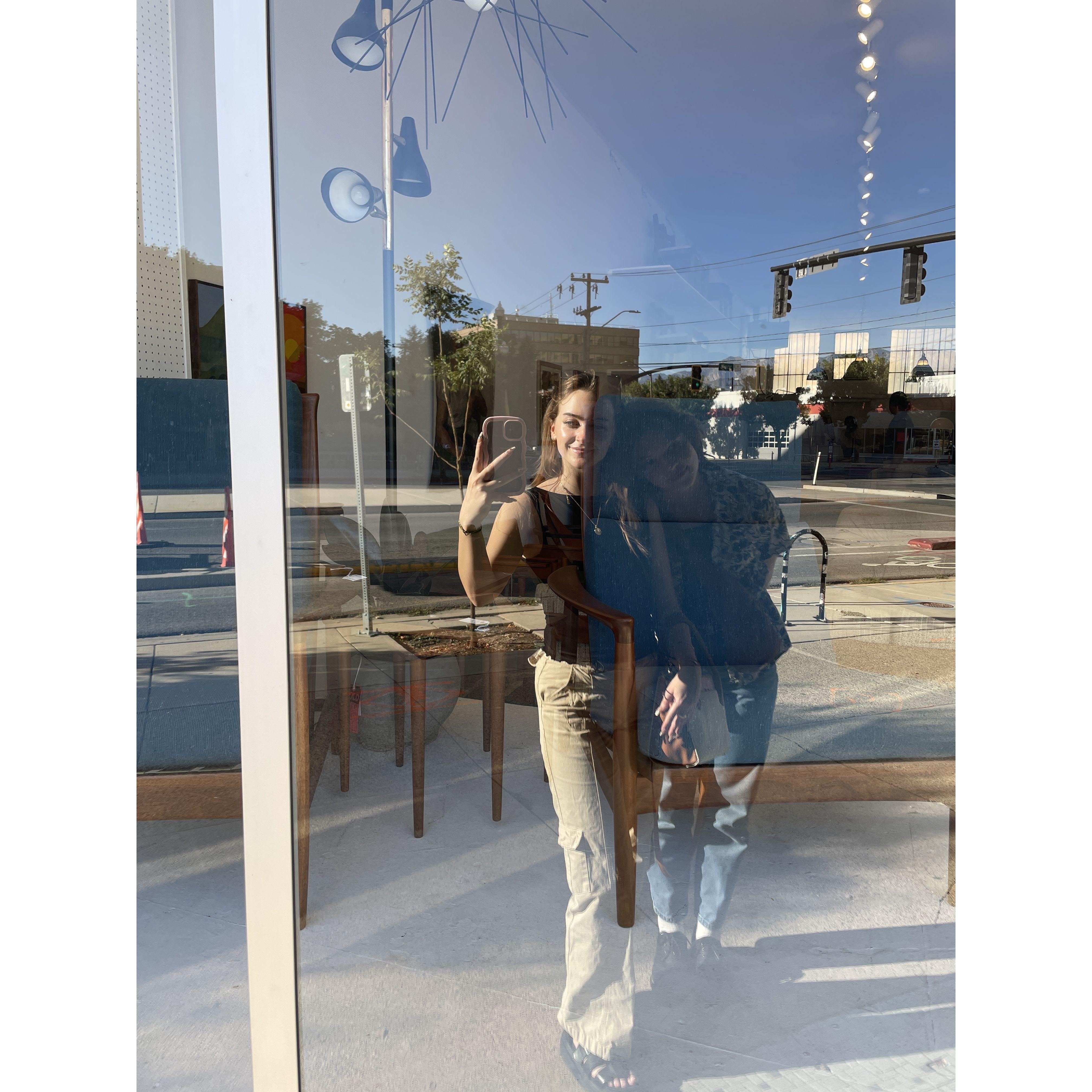 Our second date in SLC! We walked through a restored vintage furniture store, pointing out pieces we liked, afterwards we walked to a nearby coffee stop while we waited for dinner with our friends.