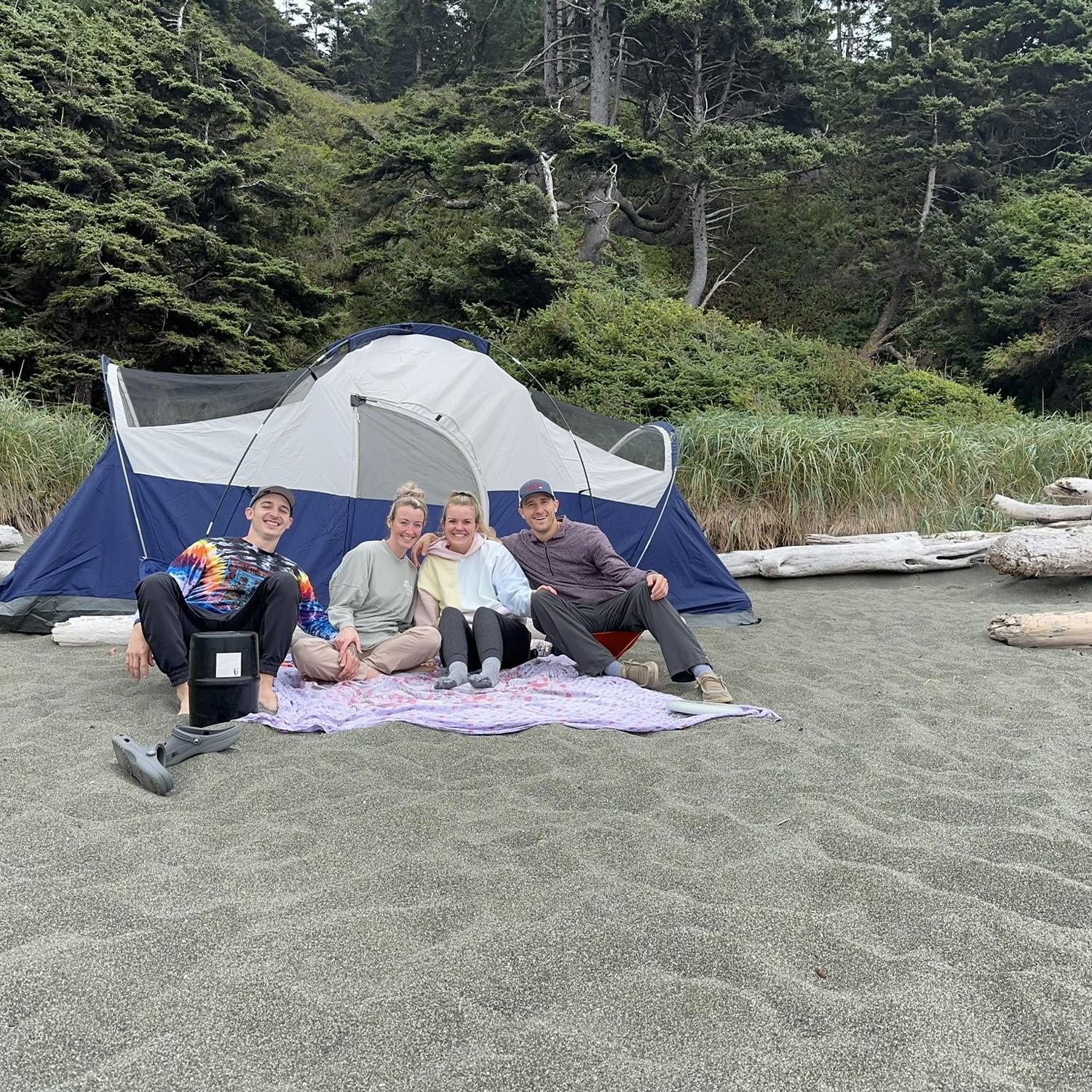 August 26, 2023 - Camping on Shi Shi Beach in Olympic National Park with our friends, Trey and Anissa.