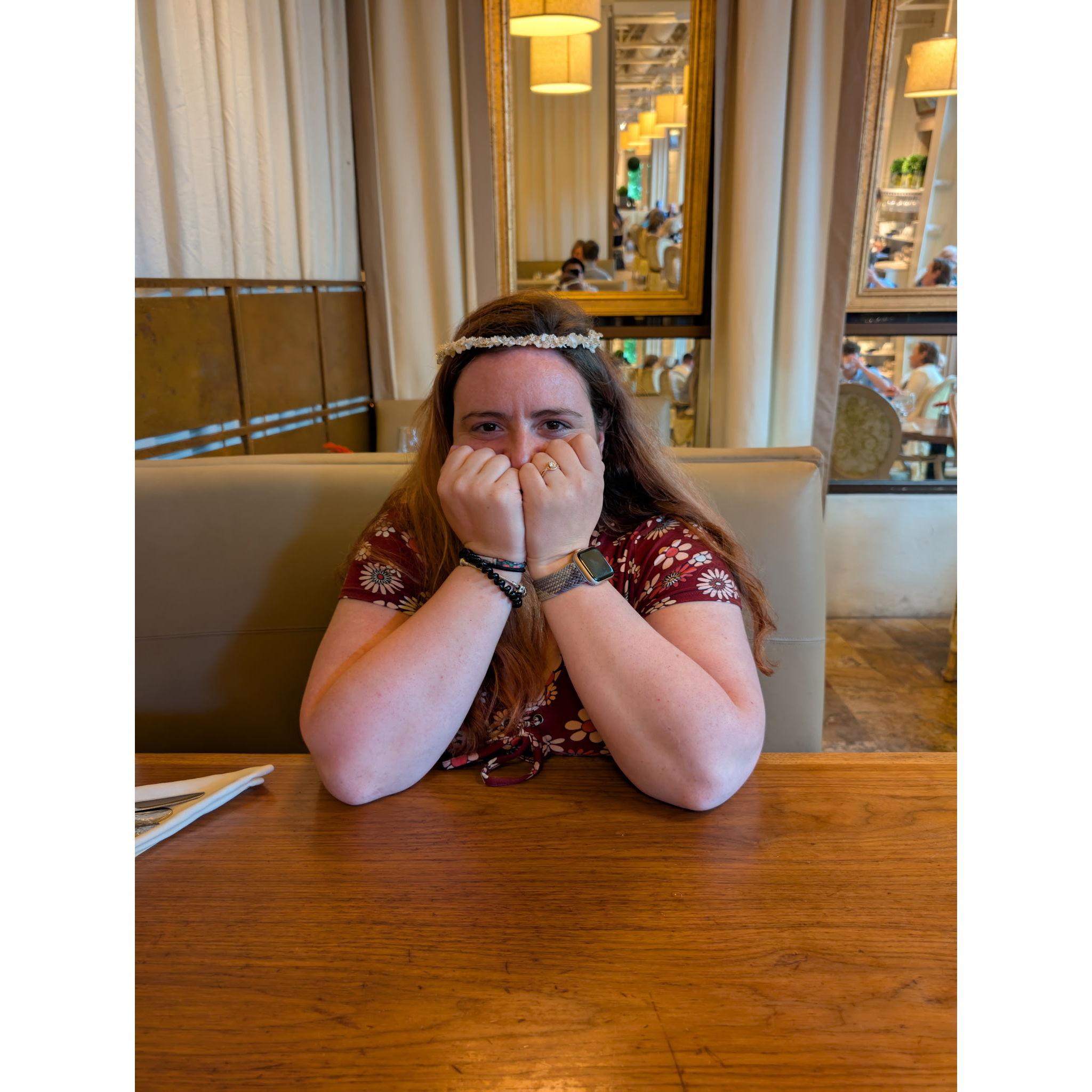 Our amazing friends gave us a surprise dinner after the proposal.