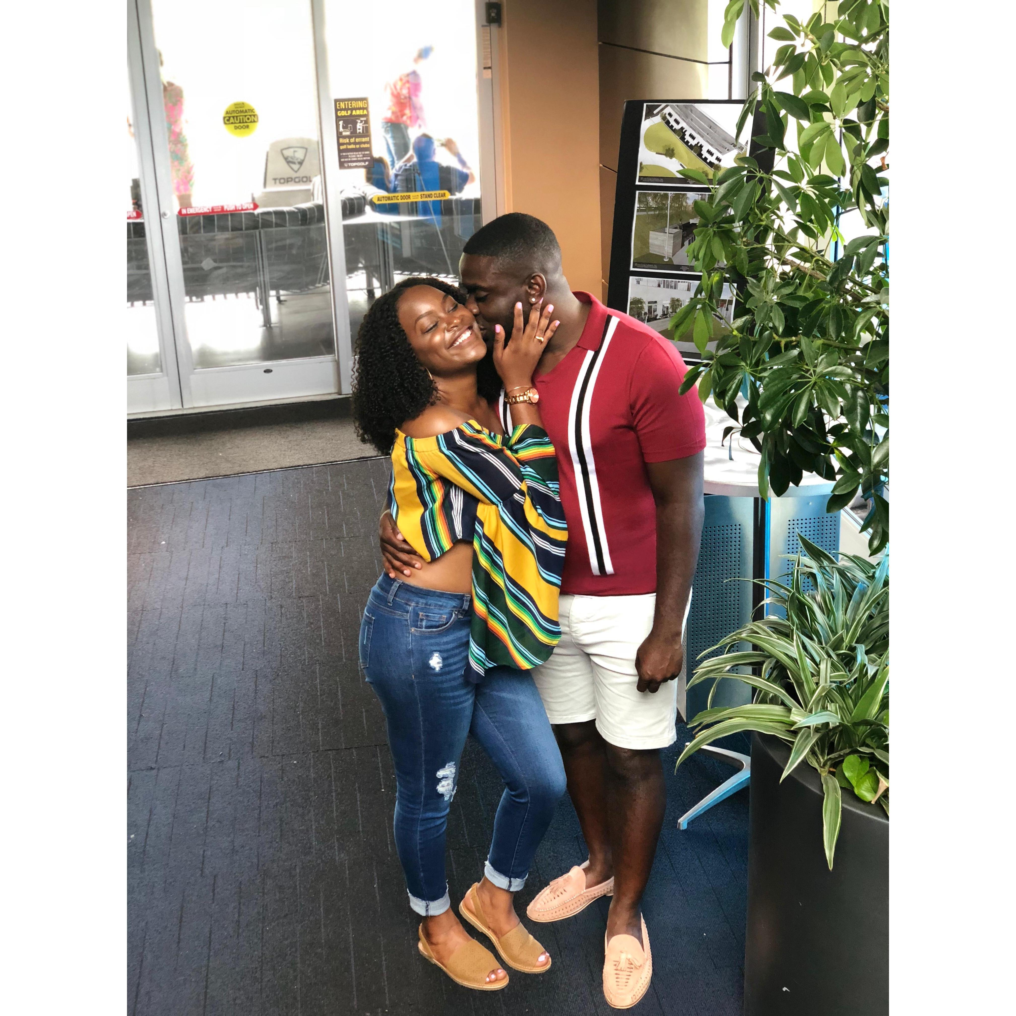 Hanging out at Topgolf (Atlanta)