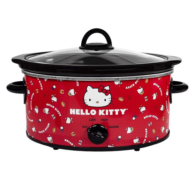 Uncanny Brands Hello Kitty 5-Quart Slow Cooker - Cook With Your Favorite Kitty