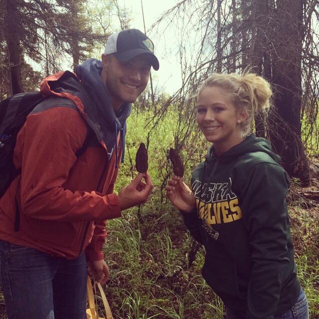First time mushroom hunting with the Duwe family