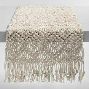 Natural Macrame Table Runner